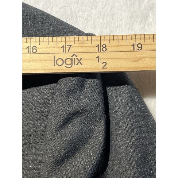 BR Banana Republic 40L 35x31 Slim Steel Blue Italian Marzotto Wool Suit - Picture 9 of 16